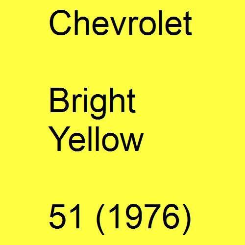 Chevrolet, Bright Yellow, 51 (1976).